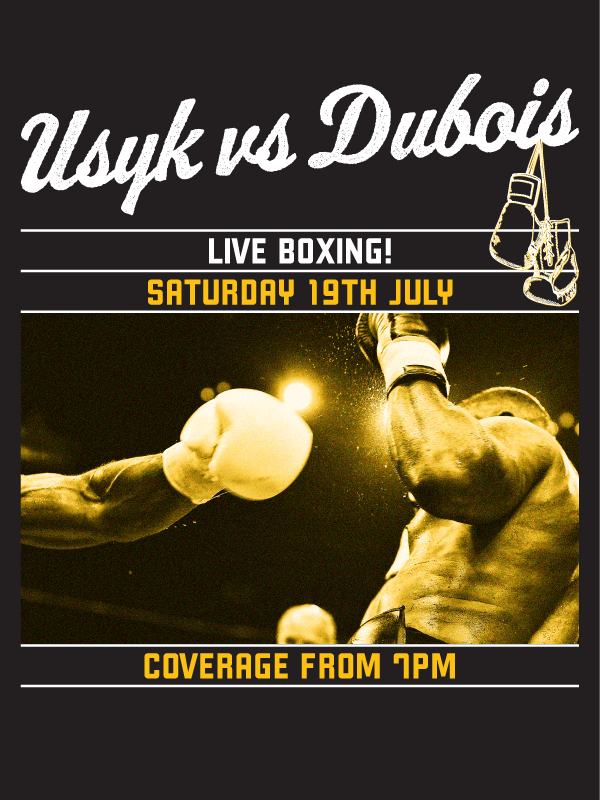 Usyk vs Dubois What's On