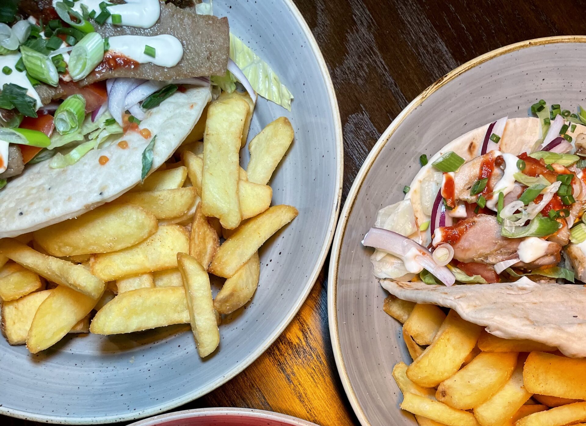 Common room food featuring 3 plated dishes from the Spring 2025 menu