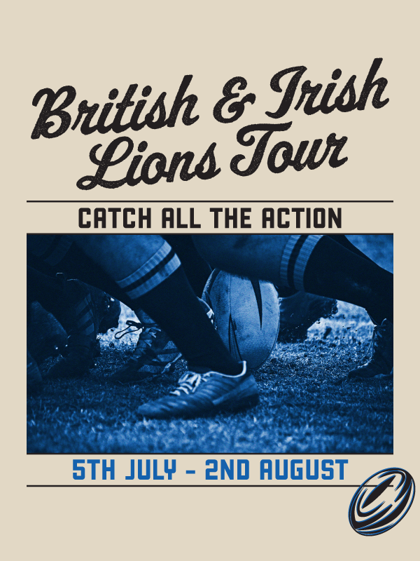British & Irish Lions Tour Rugby 2025 Live Sport Breakfast Menu Early Opening Hours