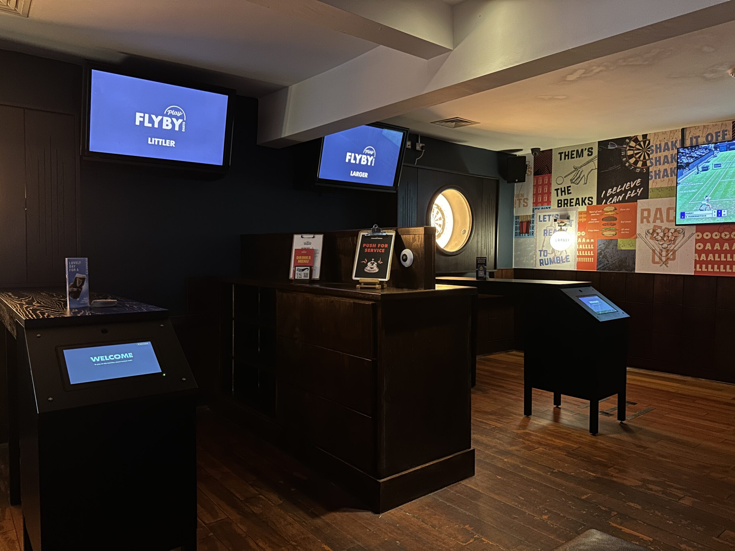 Combo area hire - darts & pool. Sheffield city centre sports bar.